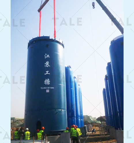大型150立方搪玻璃贮罐